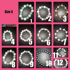 2 beaded bracelets